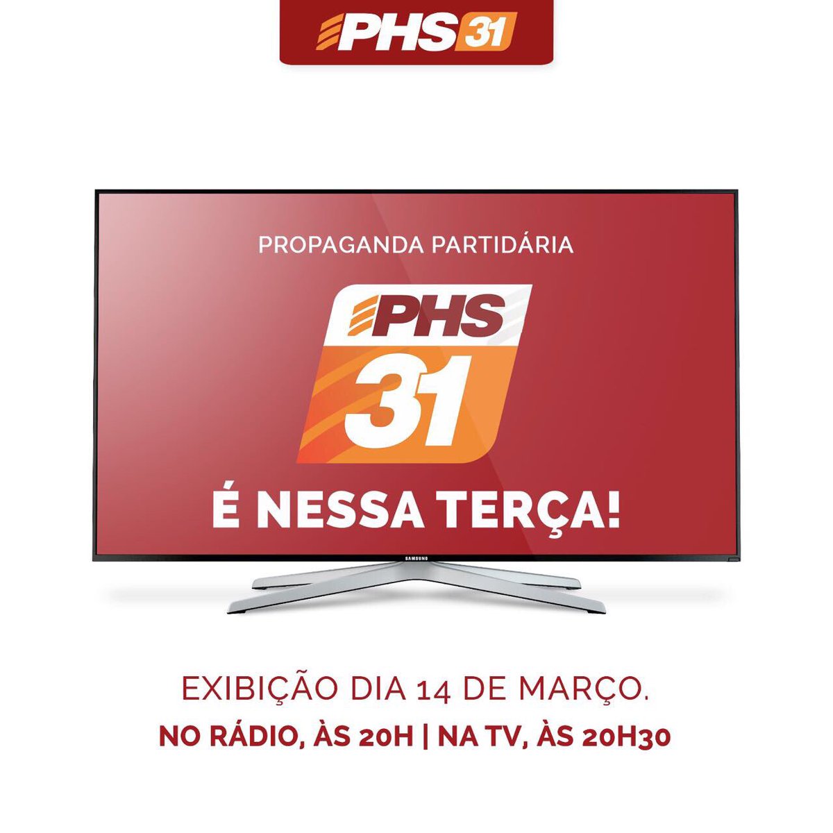 Fique atento!! Já já, às 20:30, tem PHS em rede nacional de TV. Assista. https://t.co/E7SvOIQWKc