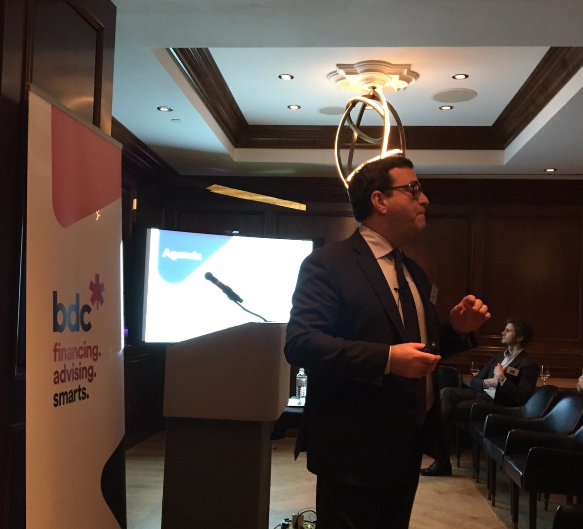 IdeaActivation's tweet photo. @bdc_ca Chief Economist @PierreCleroux delivers positive Canadian economic outlook #BCTECHSummit. @BoughtonLaw @ManningElliott @O2Devents https://t.co/UcqyX1QWgG