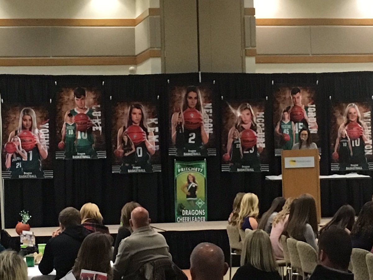 PickensHighGa's tweet photo. Been a tough week but it's great to be celebrating student athletes with @pickensbball,  @PDragonettes, &amp; @PickensCheer tonight. #1Pickens https://t.co/wO9IpBBRsN
