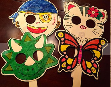 eReadersTheater's tweet photo. Balsa Wood Masks (Fun &amp; Cheap @ Michael’s Craft Stores) https://t.co/i7g7fUpiFs https://t.co/XZxwWmYxeA