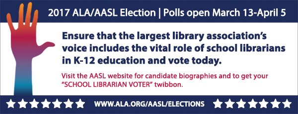 aasl's tweet photo. ICYMI: Meet the Candidates for AASL Region 6 Director: https://t.co/teun291aya. Be sure to submit your vote by April 5! ✔️️ https://t.co/HpBJJOb0tg