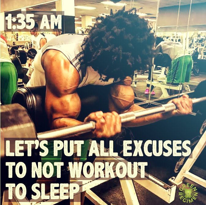 GreenRegimen's tweet photo. 1:35am Bicep Workout. Let's put all excuses to NOT workout...To sleep.
..
Share your pics with us at #greenregimen #eliteprotein https://t.co/1jigiLrnrX