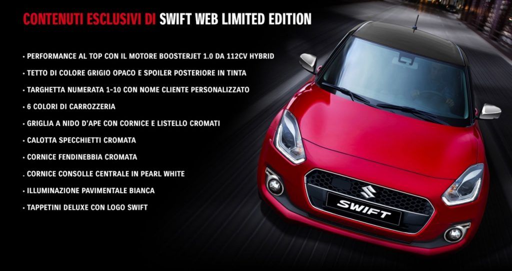 indianautos's tweet image. 2017 (Maruti) #Suzuki #Swift #WebEdition launched in #Italy bit.ly/2mr0nUe