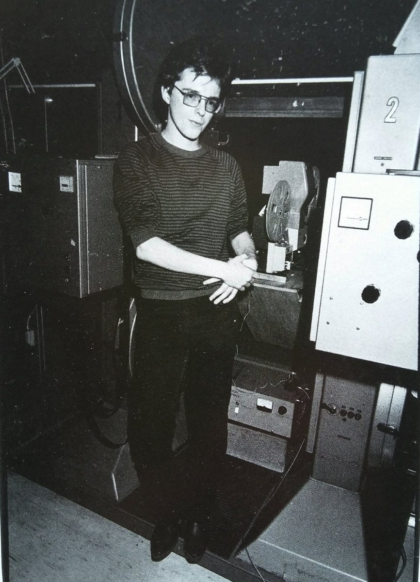S8porter's tweet photo. The first super 8 screening @agotoronto, 1981, projected by ROSS MCLAREN. His 16mm film was shown there last Sunday. https://t.co/Biq7z9hAFU