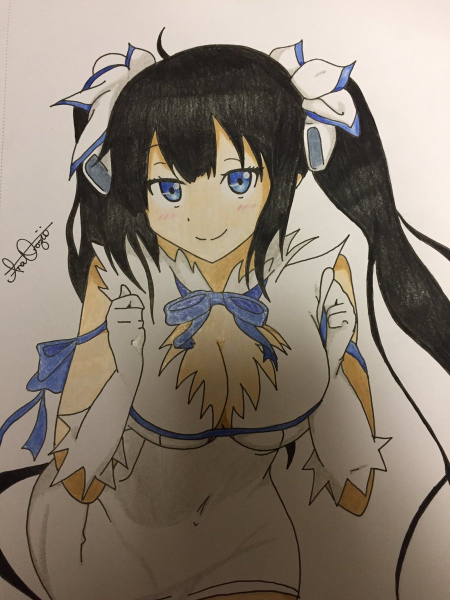 ❤️Bell and Hestia💙
-Danmachi 
(I tried 😅) ^^
