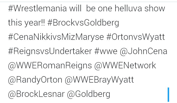 CalvinJrOutlaw's tweet photo. @JohnCena  @RomanReign  @BrockLesnar  @Goldberg  @WWEMarkWCalaway @RandyOrton @WWEBrayWyatt https://t.co/fv4XywzUJv