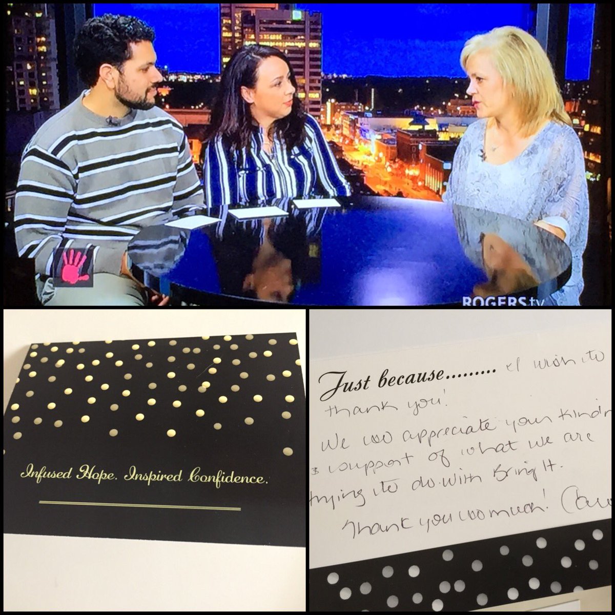 RTVGivingBack's tweet photo. Carolyn of @bringitgirls brought US a thank you card! Find out more about Bring It Events  https://t.co/0YDhbbq9D1 https://t.co/lfy88JrzBD