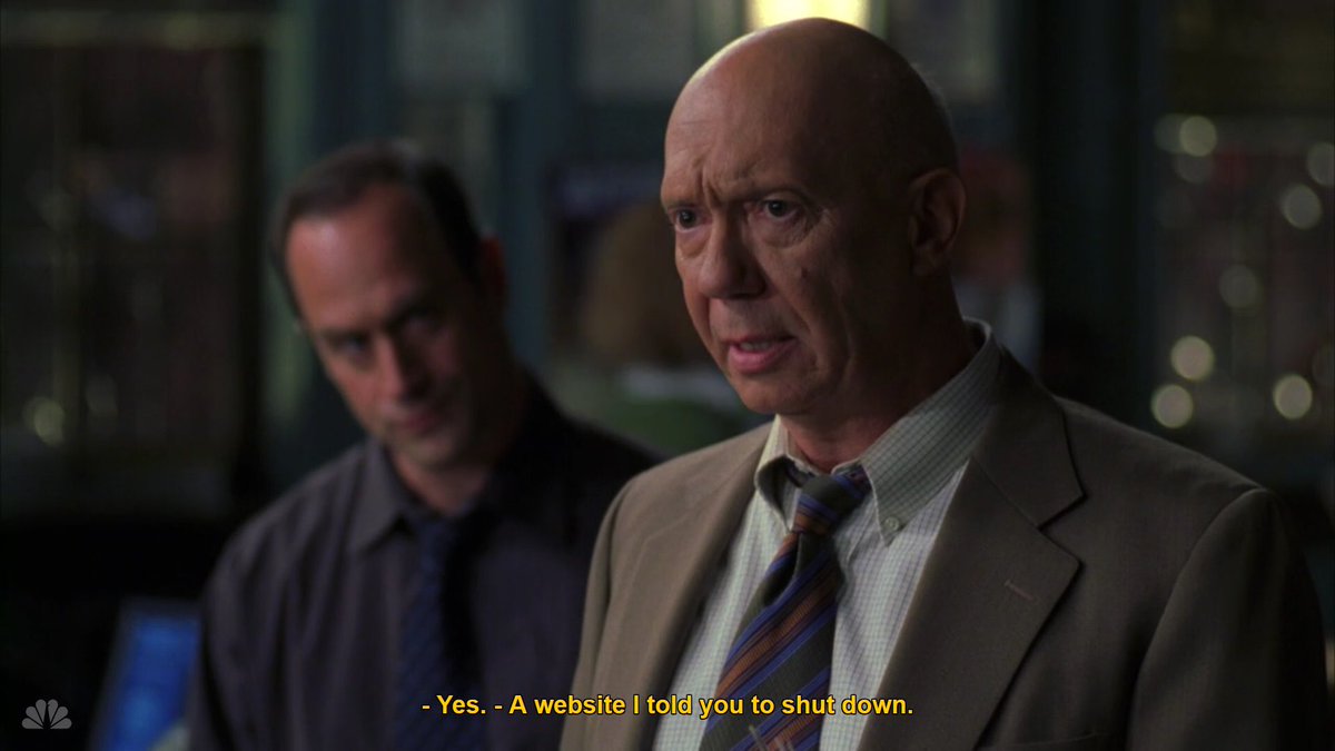 lawandordertech's tweet photo. a website I told you to shut down (s07e17) #lawandordersvu #svu #captaincragen #elliottstabler #icet #meme #internet #butt #shutitdown https://t.co/OygZ11aFTa