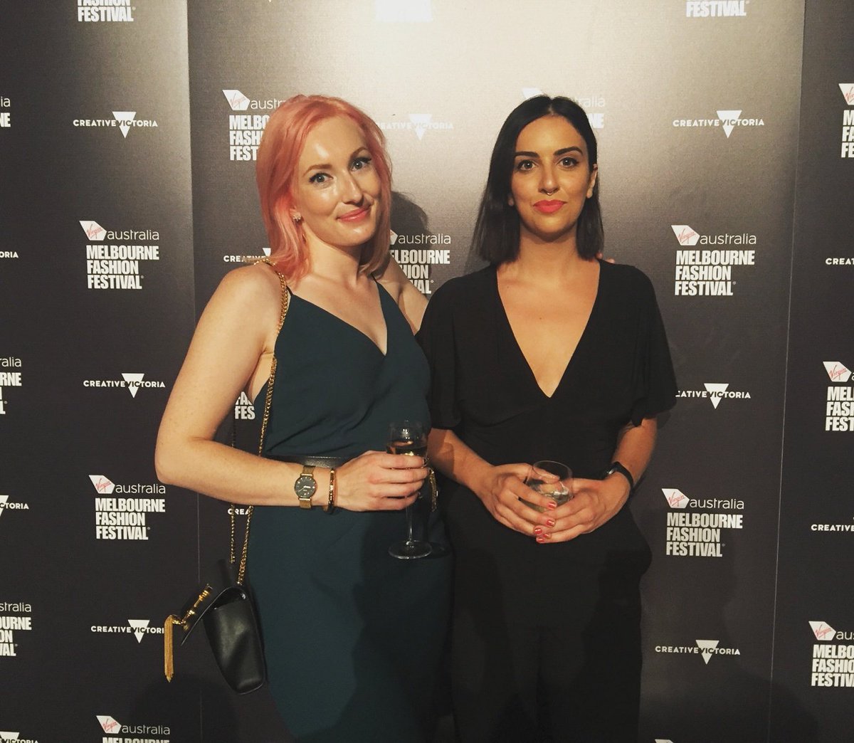 StyleByStJames's tweet image. #VAMFF last night with my girl V for the Vogue and David Jones show 😚