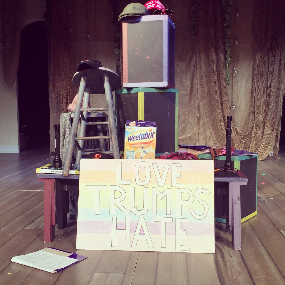 pvtc_ca's tweet image. T-minus 30 min until the HS Performance Troupe’s Devised Piece in Response to the Election #voices #pvtchstroupe