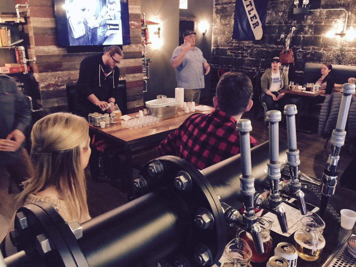 BitterPops's tweet photo. #thanks to all who came out #lastnight for our first #offflavor #class! Special thanks to @MiskatonicBeer #john & #tj https://t.co/Z29LvifUzi