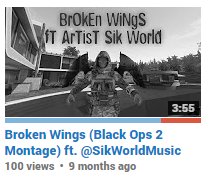 KriblerGaming's tweet photo. Thank you guys for 100 views on Broken Wings! #TheFamInBlue https://t.co/ZqFNVQ9O8m