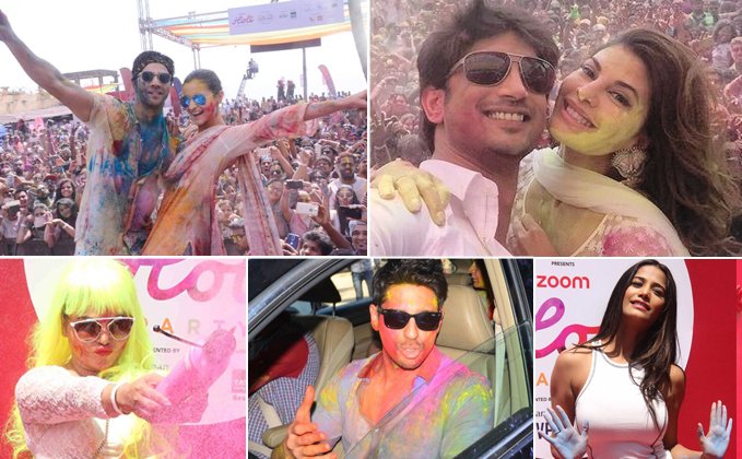 Celebrities Celebrating Holi : Holi Party