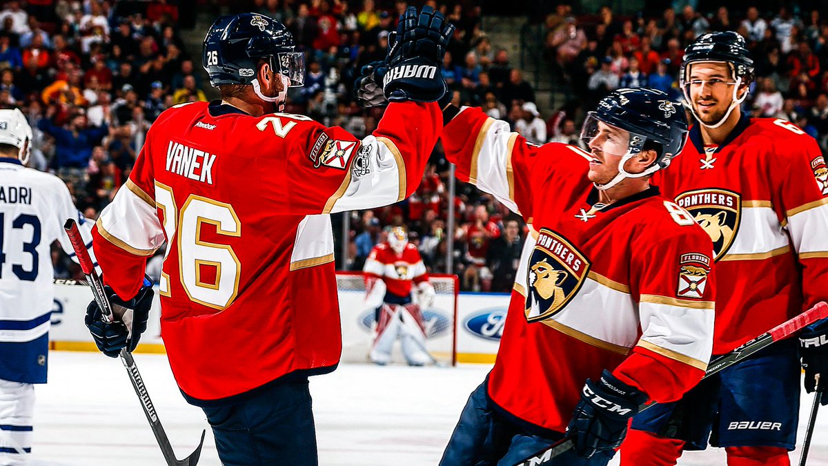FlaPanthers's tweet photo. Tonight's stars:

⭐️⭐️⭐️: Marchy (2 goals)
⭐️⭐️: REIM TIME (28 saves)

and the first star…

🌟: Thomas Vanek! (4 assists 🙀) https://t.co/DA6G9Z8BZQ