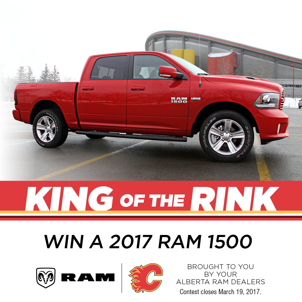 Our #KingOfTheRink contest closes on Mar. 19 ~ cflam.es/2lQvQCJ

RT or like this post to win #Flames swag from @DreamRideAB!