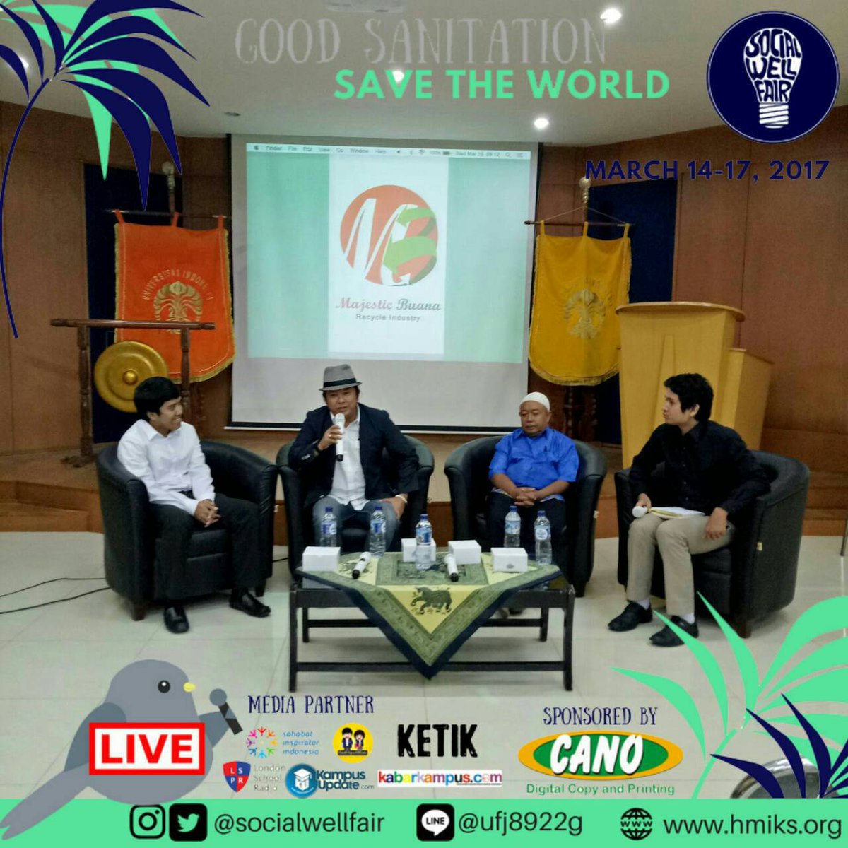 [LIVE REPORT]

Saat ini sedang berlangsung Seminar Nasional Social Wellfair 2017 dengan tema "Sanitation in Environmental Welfare"
(1/3)