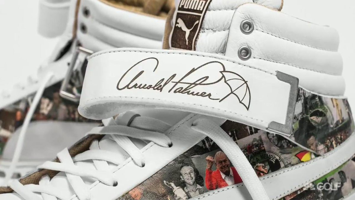 GolfChannel's tweet photo. 👍🏻 @RickieFowler will wear a special pair of golf shoes to honor of the memory of Arnold Palmer this week at @APinv: https://t.co/3RA63QJjss https://t.co/gUMNM700WU