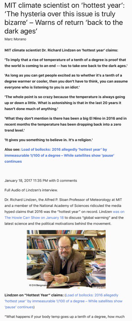 buckyboymike's tweet image. #IAmAClimateChangeDenier because to imply that a rise in temperature of 1/10 of a degree is proof the world is coming to an end is idiotic..