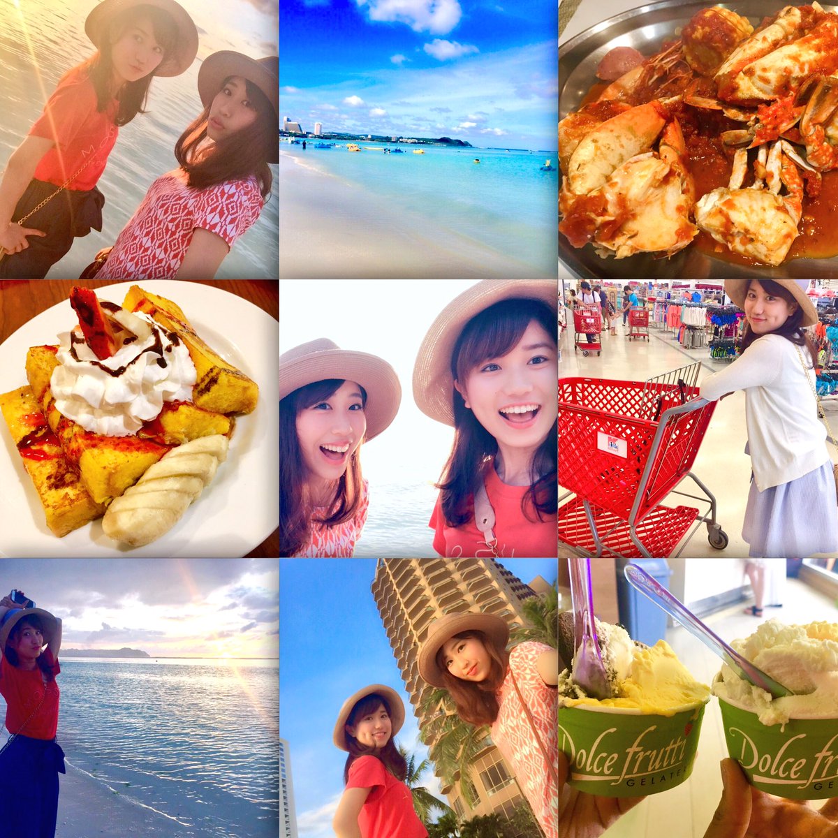 hinaaa_gon's tweet photo. 🌺ウシカバ旅行inグアム🌺
買い物しか頭にないゆうか
食べ物しか頭にないひな
お互いの得意分野が違ったからこそ、補い合って充実した～♡笑
まじ、いい旅やったわ( ¨̮ )✨ https://t.co/upMoucQOPY