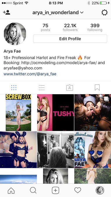 Hungarian Escort London Arya Fae Instagram