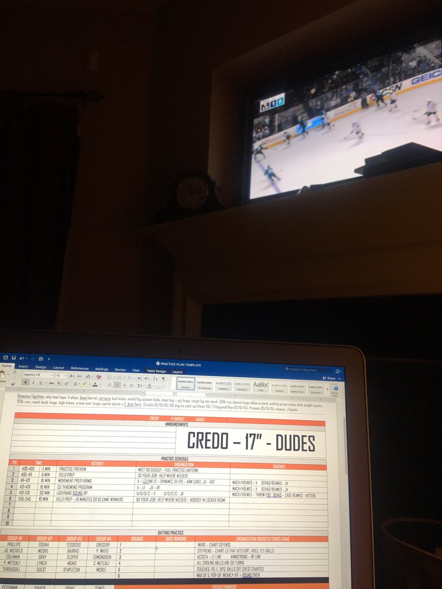 Maciejewski24's tweet photo. 3 Ps tonight...puck &amp; practice plans!  🥅🏒⚾️ https://t.co/Rhk5h1qPJm