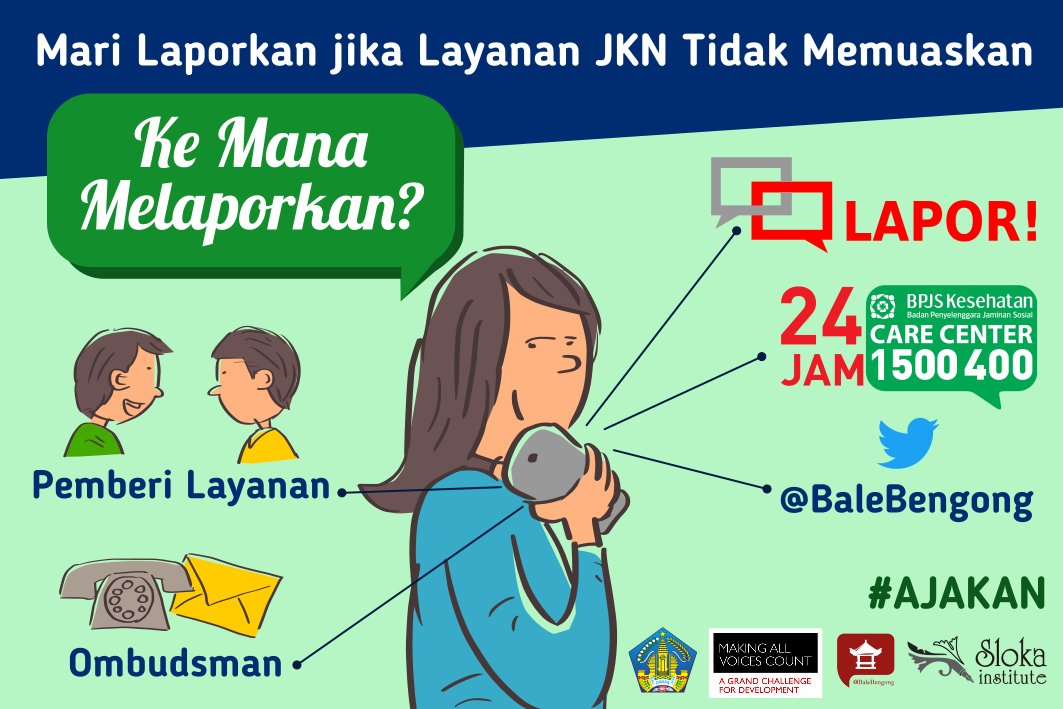 BaleBengong's tweet photo. Ada hambatan? Bertanya, minta penjelasan, kalau buntu laporkan. Warga bisa aktif mengawasi untuk peningkatan kualitas. #AJAKAN https://t.co/UnmwRbtklW