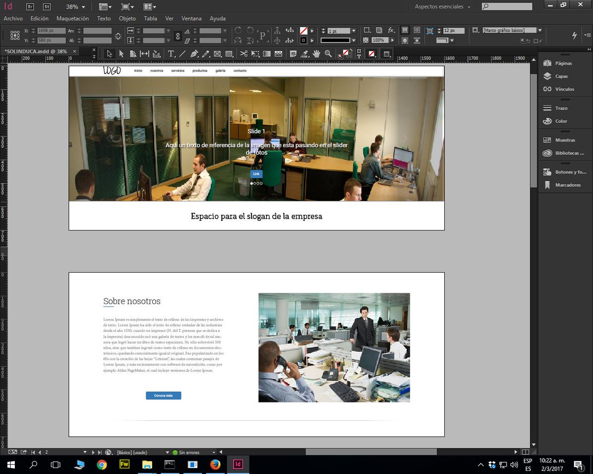 alepscl's tweet photo. #webdesign template multipurpose created with #indesign for any business. By @alepscl It's really important have a #website today https://t.co/6LVaZ32Vdn