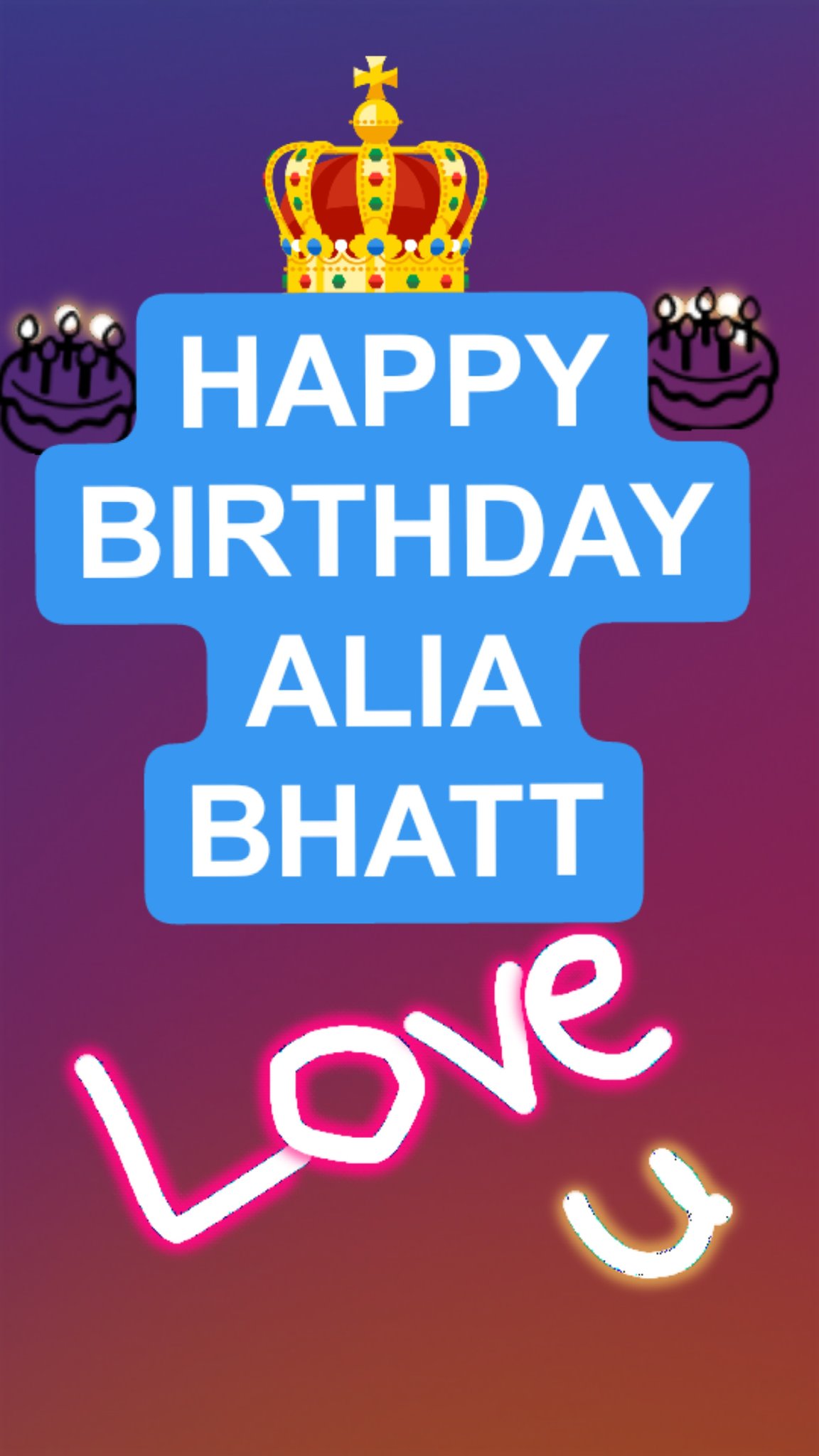 Happy Birthday
Alia Bhatt 