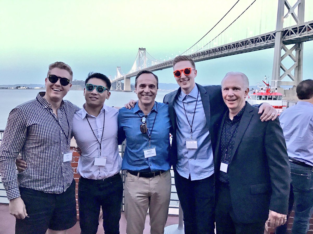 bryantabarr's tweet photo. Fun night in the city with @TransmediaCap - and winning these @Snapchat spectacles was pretty great. Gonna have some fun with these. https://t.co/DfbMY6ogt1