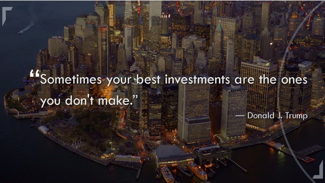 TrumpQuoteNet's tweet image. “Sometimes your best investments are the ones you don't make.” ― Donald J. Trump