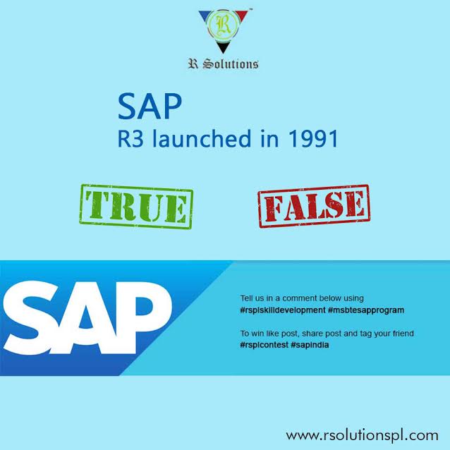 rsolutionspl1's tweet image. Get software and technology solutions from SAP, the leader in business applications. 
#sap #sapsoftwares #sapquiz
Comment and tag ur friends