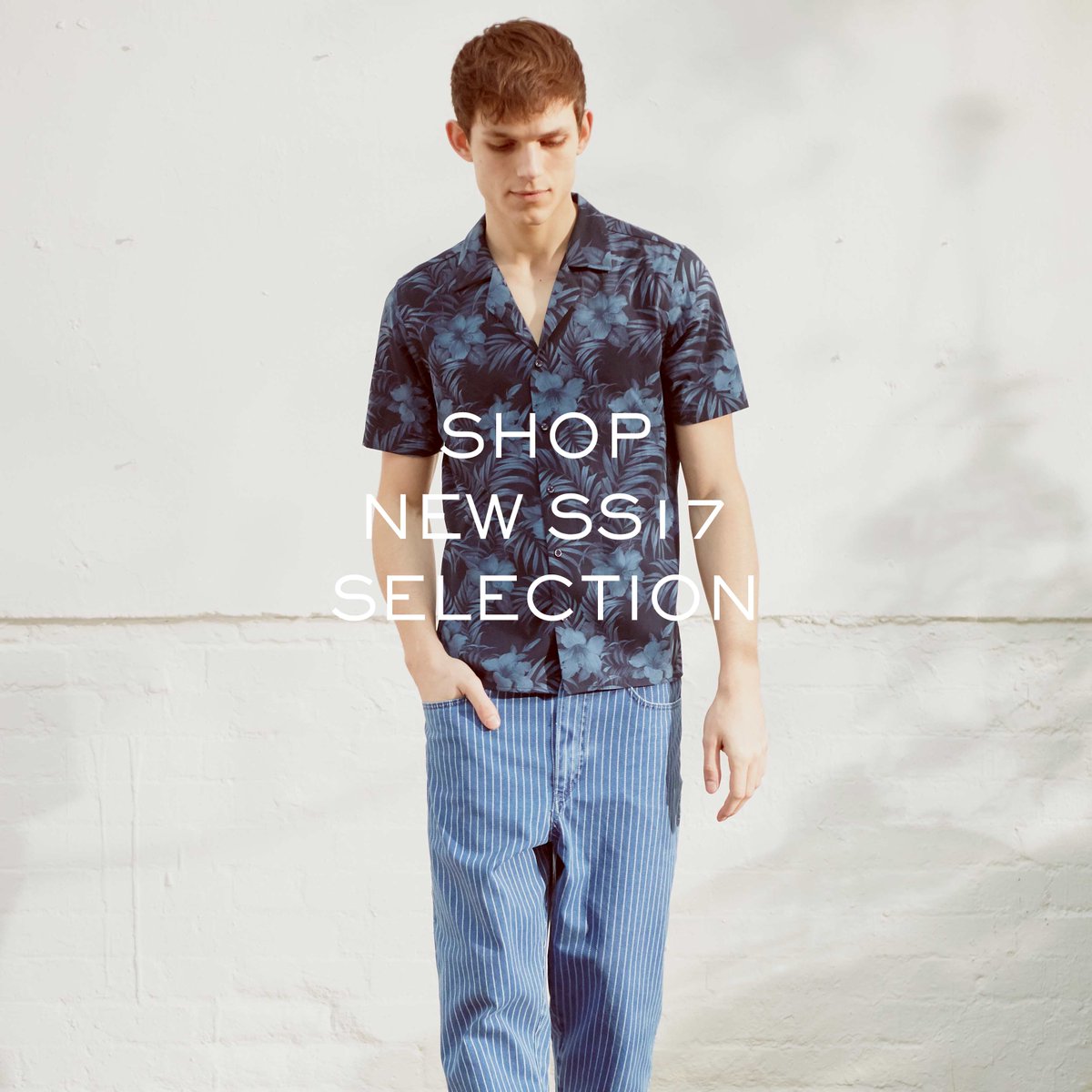 Dreaming of warmer days with our new Navy Tropic print!