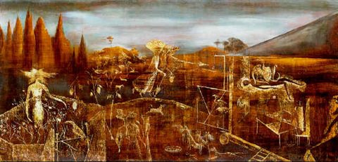 Wat is de 'Gek van surrealisme'-tentoonstelling bij <a href="/boijmans/">Museum Boijmans Van Beuningen</a> indrukwekkend!! Beklemmend én mooi. Dank @Irene_Start voor de tip #Aanrader!