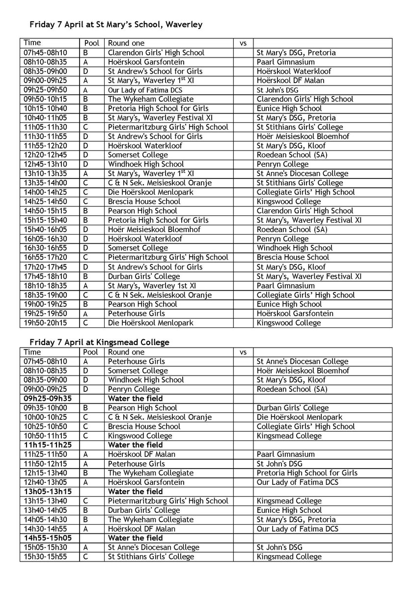 StMarysWaverley's tweet photo. 2017 St Mary's Investec Hockey Festival fixtures #SMSHockeyFest https://t.co/RbAy0HKPT5