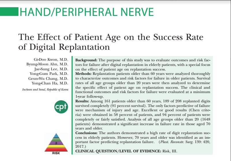 Age aint nothing but a number...unless you're 70 &amp; need a digital #replantation it seems! #handsurgery #microsurgery itun.es/i67m5pX