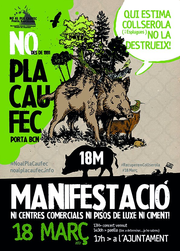 AltaveuDespi's tweet photo. L @ajesplugues impulsant des de 1991 un dls projectes urbanístics + especulatius d la història d CAT #DefensemCollserola #18MarçTotesaLaMani https://t.co/MYAWAYFuDY