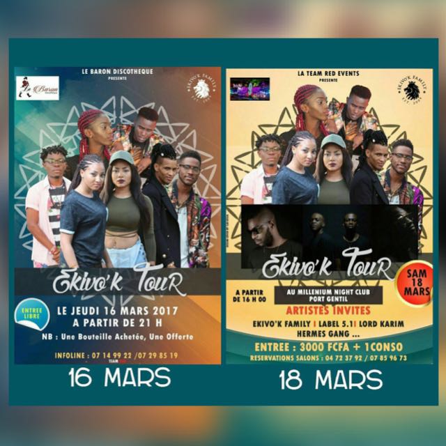 EkivoK_Family's tweet photo. Ekivo'K Tour !
RDV à POG (Gabon)
#Freyniva
#Oublie_Tes_Soucis
#Kel_Idée
#Jesabel
#Lucy
#EkivoK_Family https://t.co/YC3Bwi7sM3