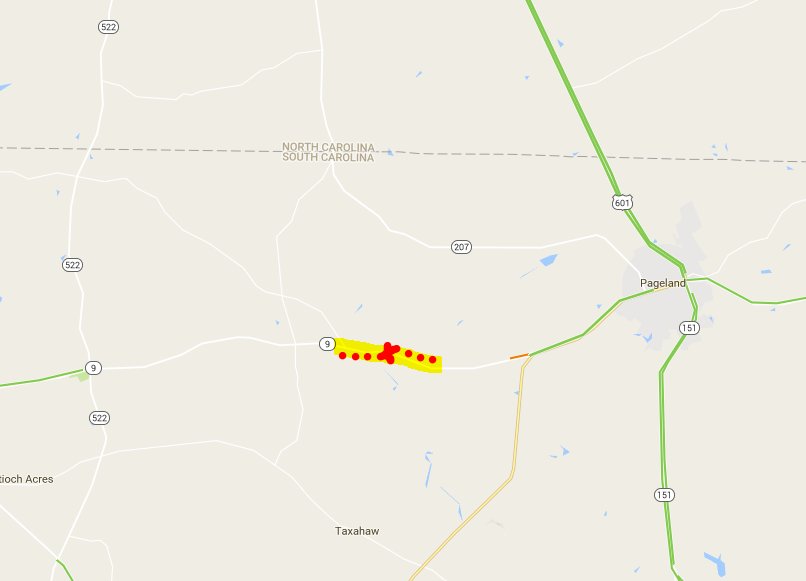 𝐂𝐡𝐚𝐫𝐥𝐨𝐭𝐭𝐞 𝐓𝐫𝐚𝐟𝐟𝐢𝐜𝐆𝐮𝐲 on Twitter " SC 9, west of Pageland is BLOCKED