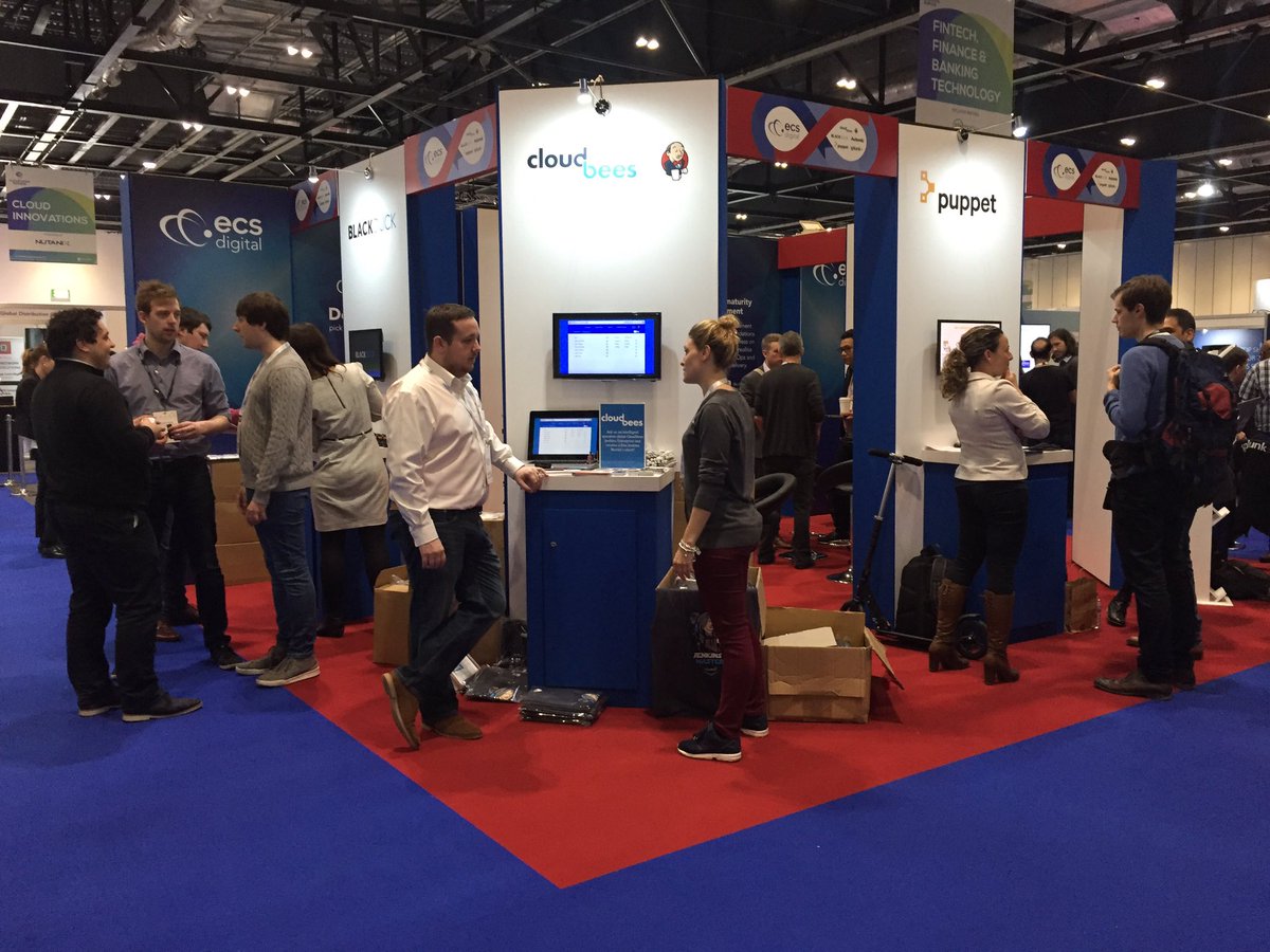 ECS_Digi's tweet photo. Great to have our partners @black_duck_sw @CloudBees @puppetize @splunk and @automic here with us at #CEE17! https://t.co/KUVToxBPtA