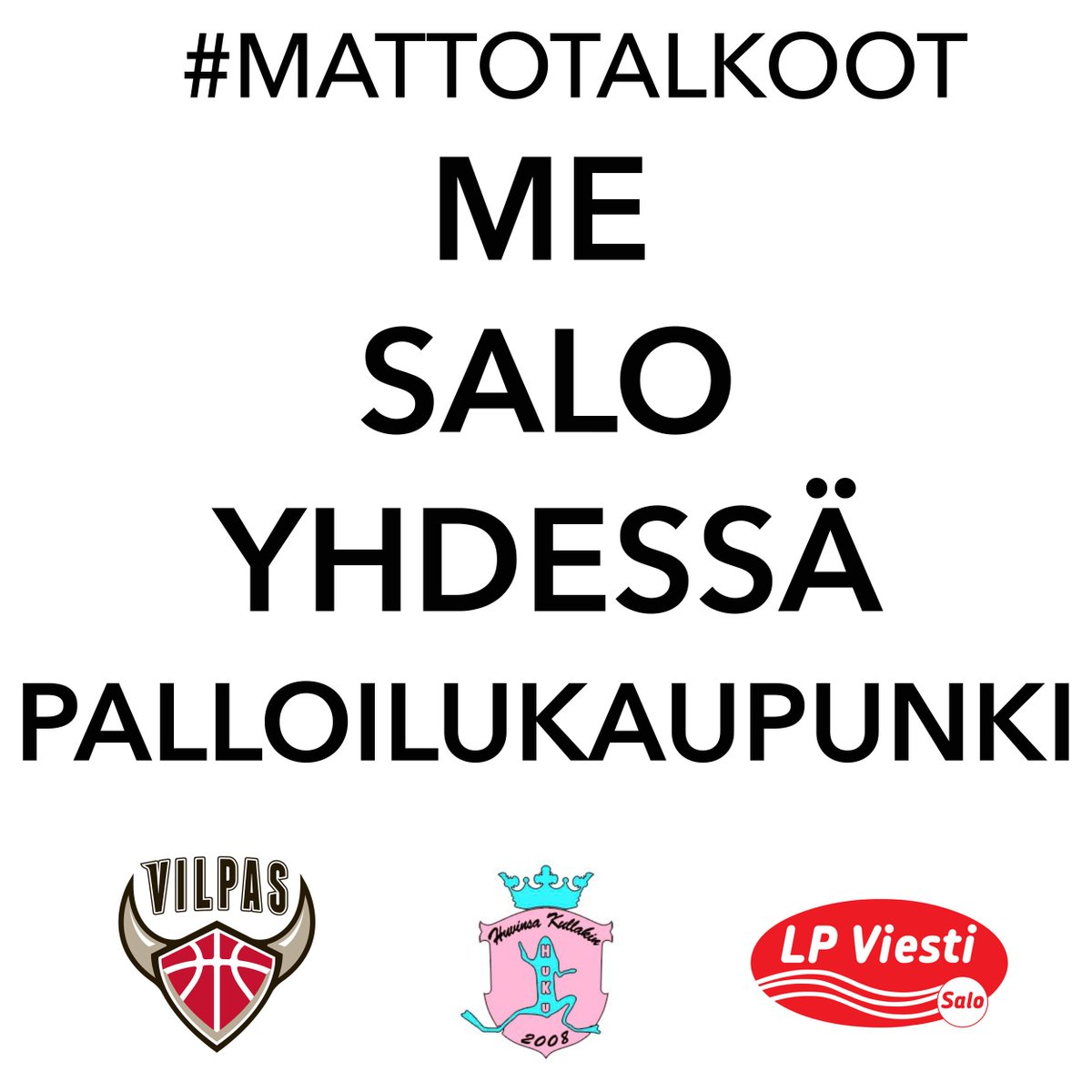 <a href="/LPViesti/">LP Viesti</a> ’n ja @VilpasVikings ’n kotiyleisöt (ke-to-su) kutsutaan  tukemaan HuKu/salibandyn mattohanketta. Tehdään pikkusummista iso puro!