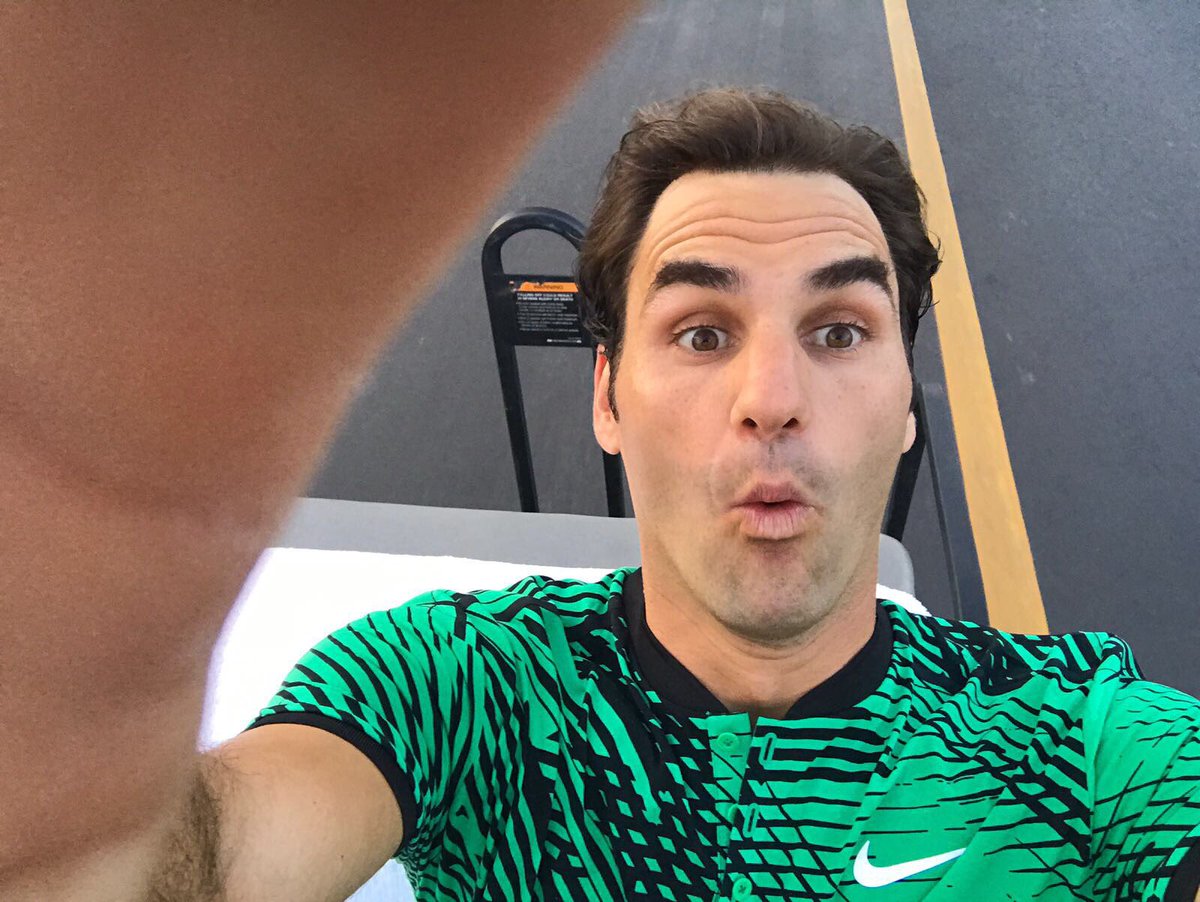 rogerfederer's tweet image. Afternoon commute from the office @BNPPARIBASOPEN