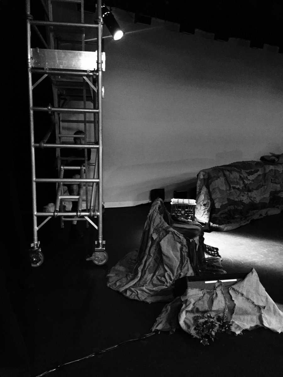monkey_baa's tweet photo. Oooh.... moody black and white shots from behind the scenes of 'Diary of a Wombat' - opening SATURDAY!! #DiaryofaWombat #monkeybaa #theatre https://t.co/lkm7JMXcFI