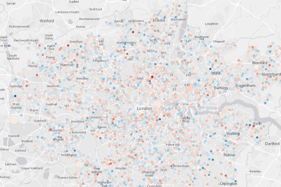 shellshockuk's tweet photo. This map claims it can predict crimes across London before they happen https://t.co/vnIYIuKNV9 https://t.co/zdEEzs03Gv