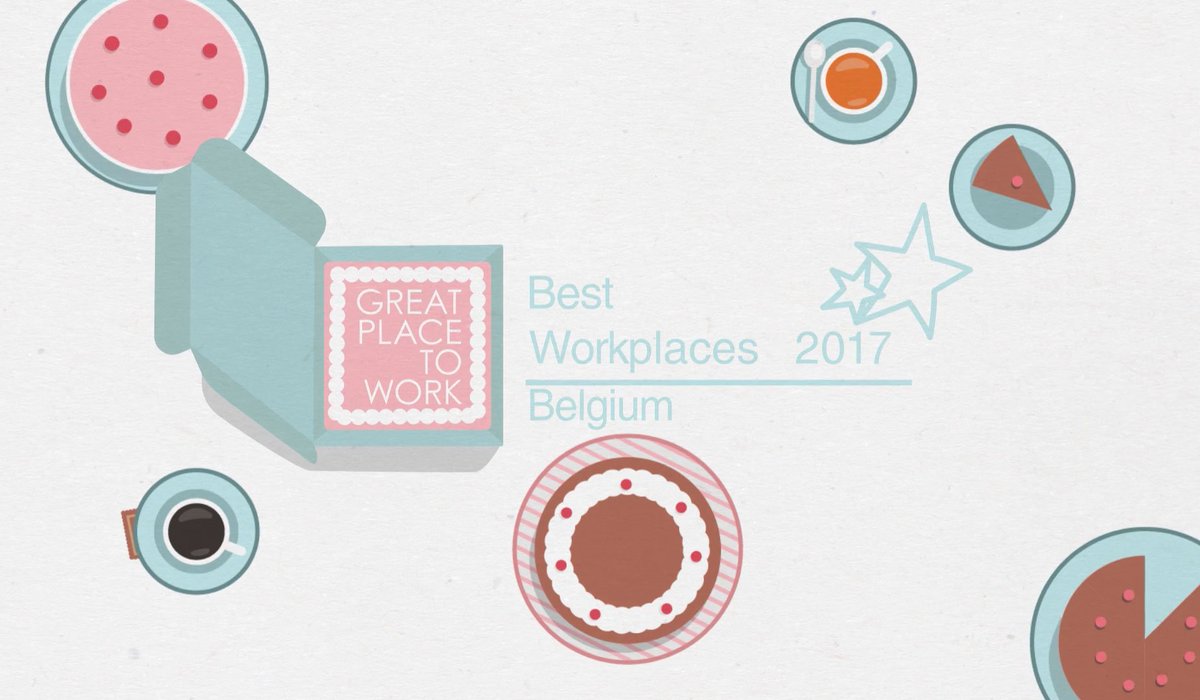 AE_NV's tweet photo. Voor het 7e jaar op rij zijn we een Great Place To Work. Trots! #BestWorkplacesBelgium #AEtrakteert Bekijk de video: https://t.co/Vm8OXIhKRs https://t.co/G7MHQil7lu