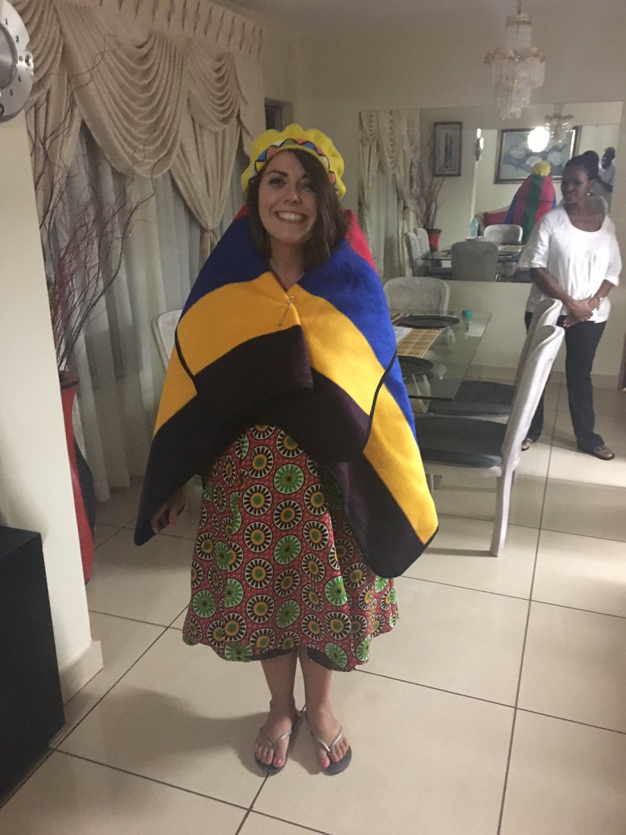 briggsadventure's tweet photo. Was gifted #traditional #africandress by a member of the church in #southafrica. What a privilege! https://t.co/foc7fxkEC6