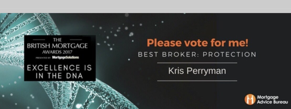 MAB_KPerryman's tweet photo. So proud to announce I have been nominated for a BRITISH MORTGAGE AWARD  would love it if you could take 5 mins to vote for me !! 1/2 https://t.co/DKLbacBOpy