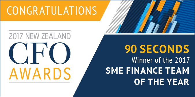 BrightstarNZ's tweet image. Congratulations Richard Chew @90secondstv! Award sponsored by @Mastercard #NZCFO