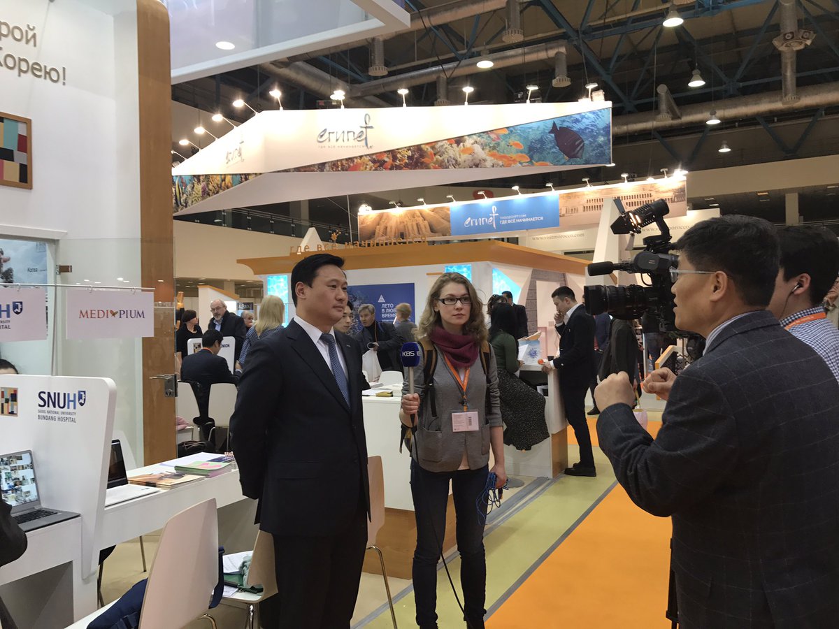 <a href="/KKan7000/">공공의료정책과</a> #성남시 의료관광모스크바 박람회 참가중KBS 취재에 분당 서울대학병원 김세르게이 교수가 인터뷰하고 있음