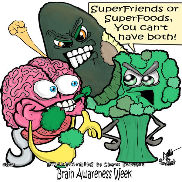 PsychCentral's tweet photo. Brain Awareness Week: Super Brain Food #brainweek https://t.co/D9W6gAgSGZ #mhsm #mentalhealth https://t.co/H7nw3Rczze