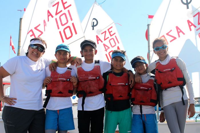 sailingaze's tweet photo. SFA National team foto from Optimist European Championship held in Crotone, Italy.  #SFA #worldsailing #tweet #azerbaijan https://t.co/amoiFLri9q